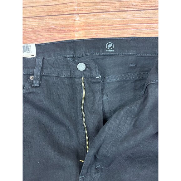 Levis Mens Western Fit Stretch Straight Leg Jeans W38 L32 Black - Picture 8 of 13